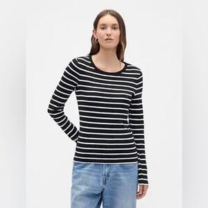 Gap Factory Modern Stripe Crewneck T-Shirt